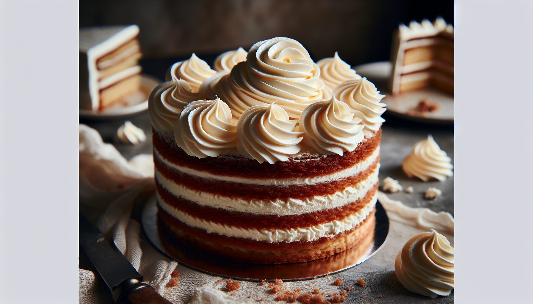 ホイップクリーム　ケーキ image 1